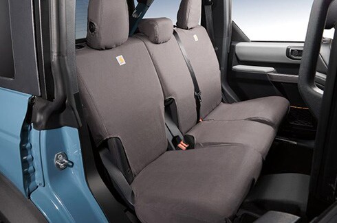 Discover Ford Bronco Accessories in PR, Seat Covers - Carhartt Protective Seat Covers By Covercraft, Rear, Pebble Grey, For 2 Door